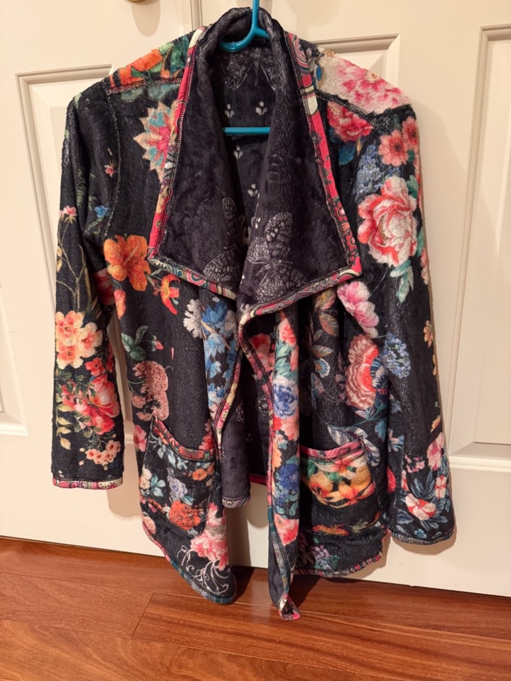 Johnny Was “Farfalla Joan” Wrap Reversible Sherpa Jacket, NWOT
